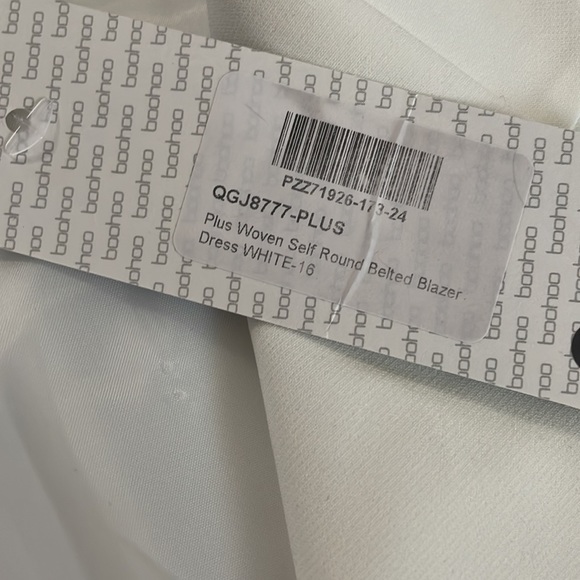 Boohoo white blazer dress NWT - Picture 7 of 8